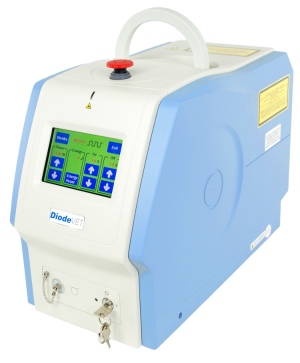 Laser machine used for equine surgery