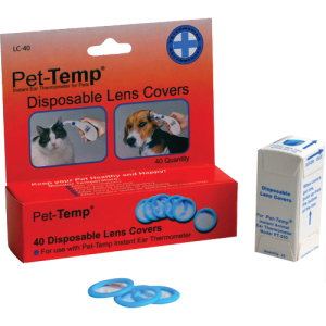 Pet ear thermometer disposable lens covers