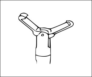 Flexible Reusable Stainless Steel 1.3m x 1.8mm Rattooth Forceps