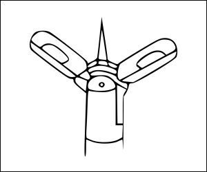 Flexible Reusable Stainless Steel 1.3m x 1.8mm Biopsy Forceps with Needle